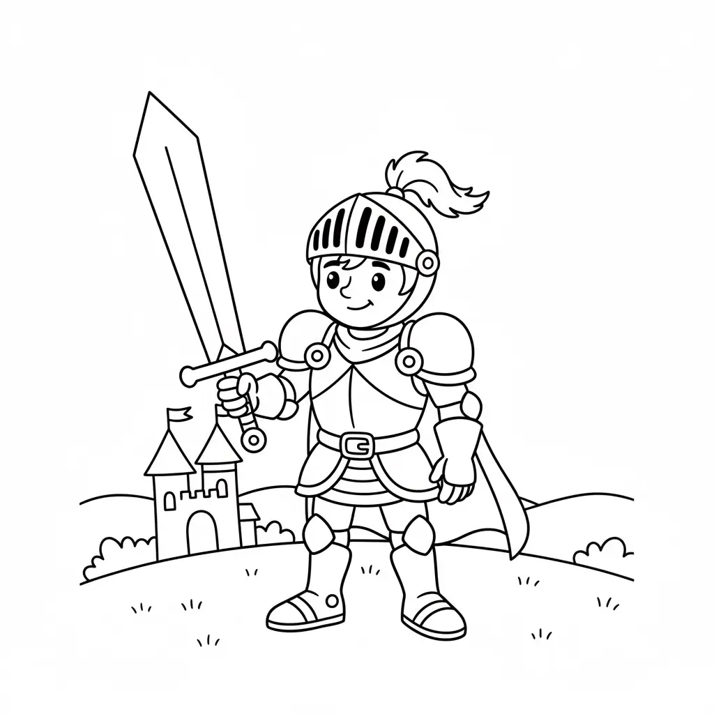 דף צביעה של אביר להדפסה