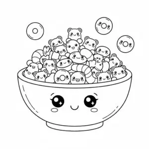 דף צביעה של קורנפלקס להדפסה