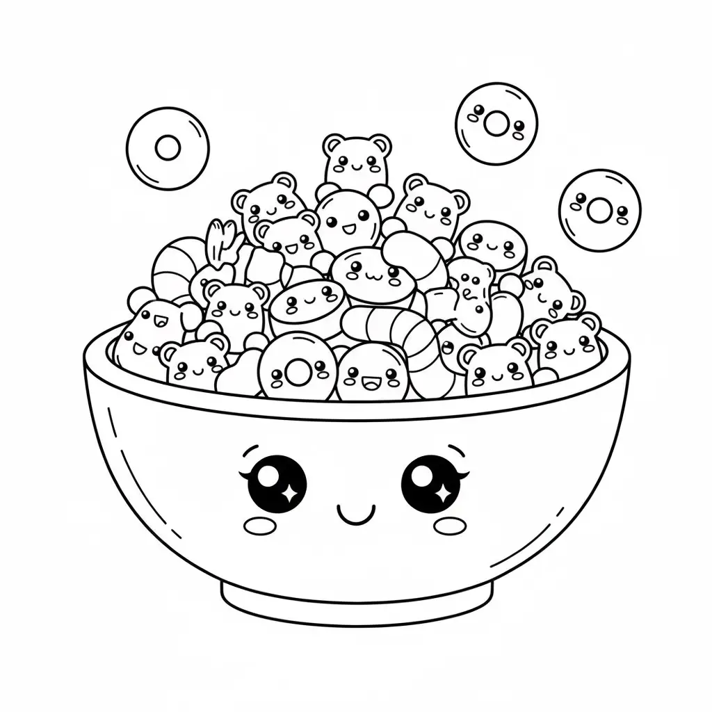 דף צביעה של קורנפלקס להדפסה