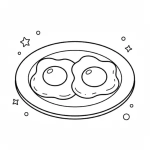 דף צביעה של ביצת עין להדפסה