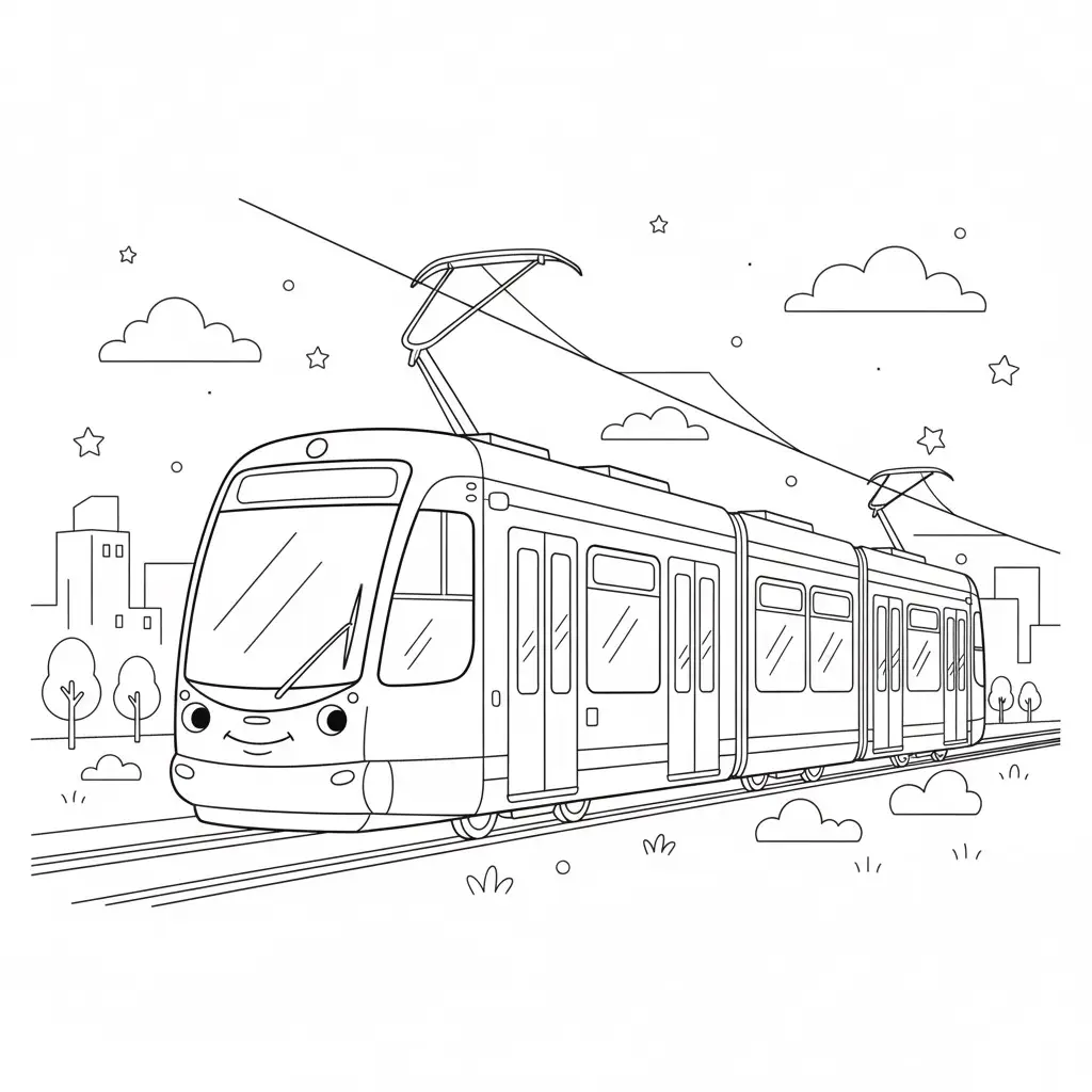 דף צביעה של חשמלית להדפסה