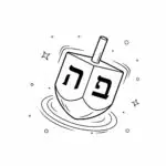 דף צביעה של סביבון מסתובב להדפסה