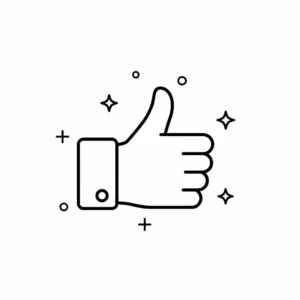 דף צביעה של אייקון לייק להדפסה