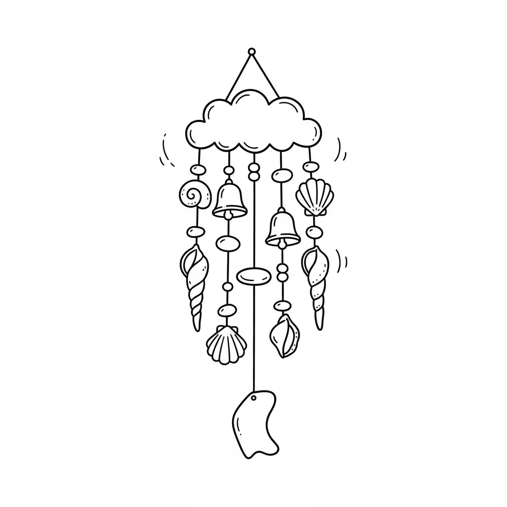 דף צביעה של אייקון מובייל להדפסה