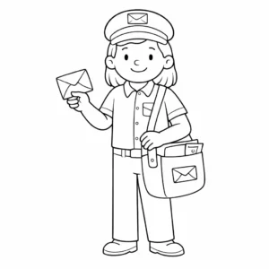 דף צביעה של דוורית להדפסה