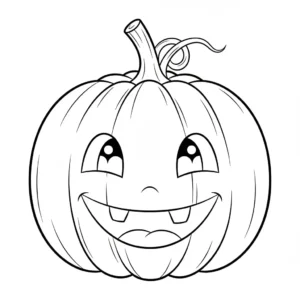 דף צביעה של דלעת האלווין להדפסה