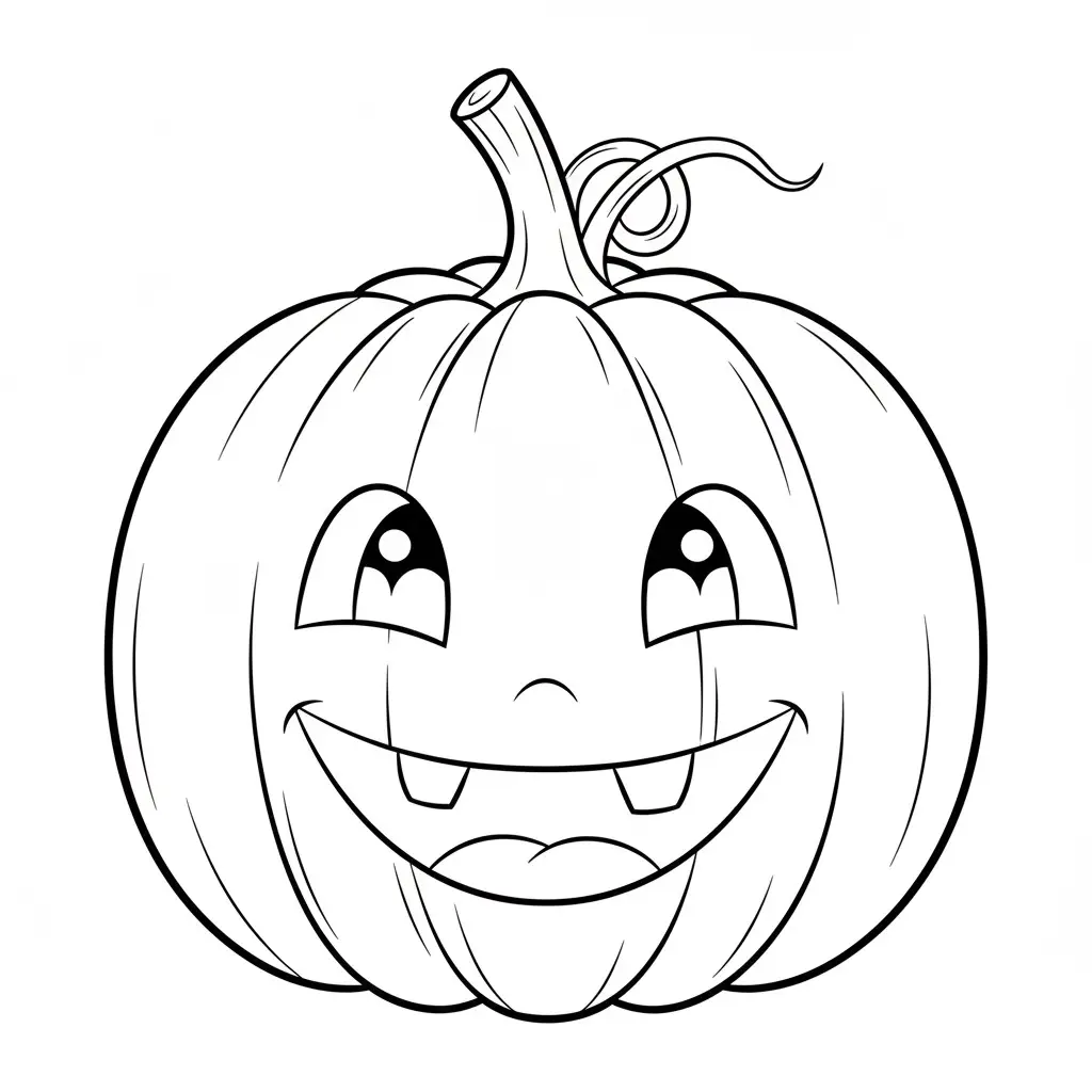 דף צביעה של דלעת האלווין להדפסה