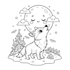 דף צביעה של זאב האלווין להדפסה