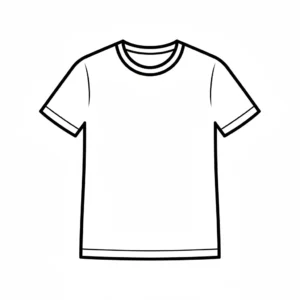 דף צביעה של חולצה לקטנטנים להדפסה