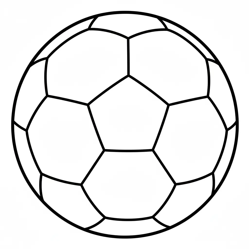 דף צביעה של כדורגל לקטנטנים להדפסה