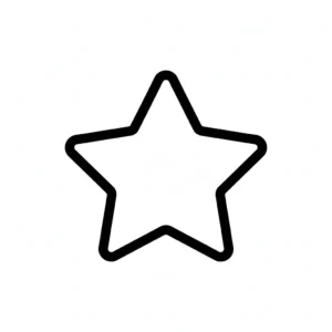 דף צביעה של כוכב לקטנטנים להדפסה