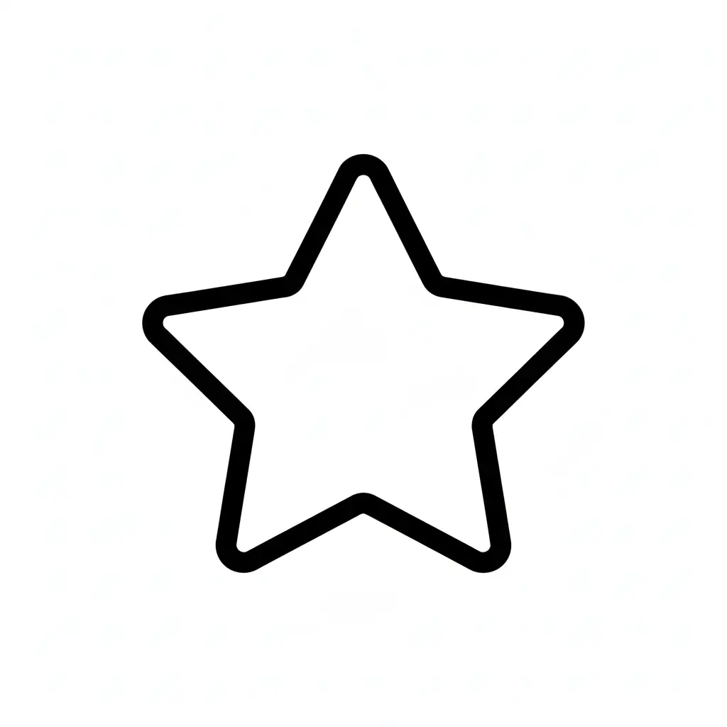 דף צביעה של כוכב לקטנטנים להדפסה