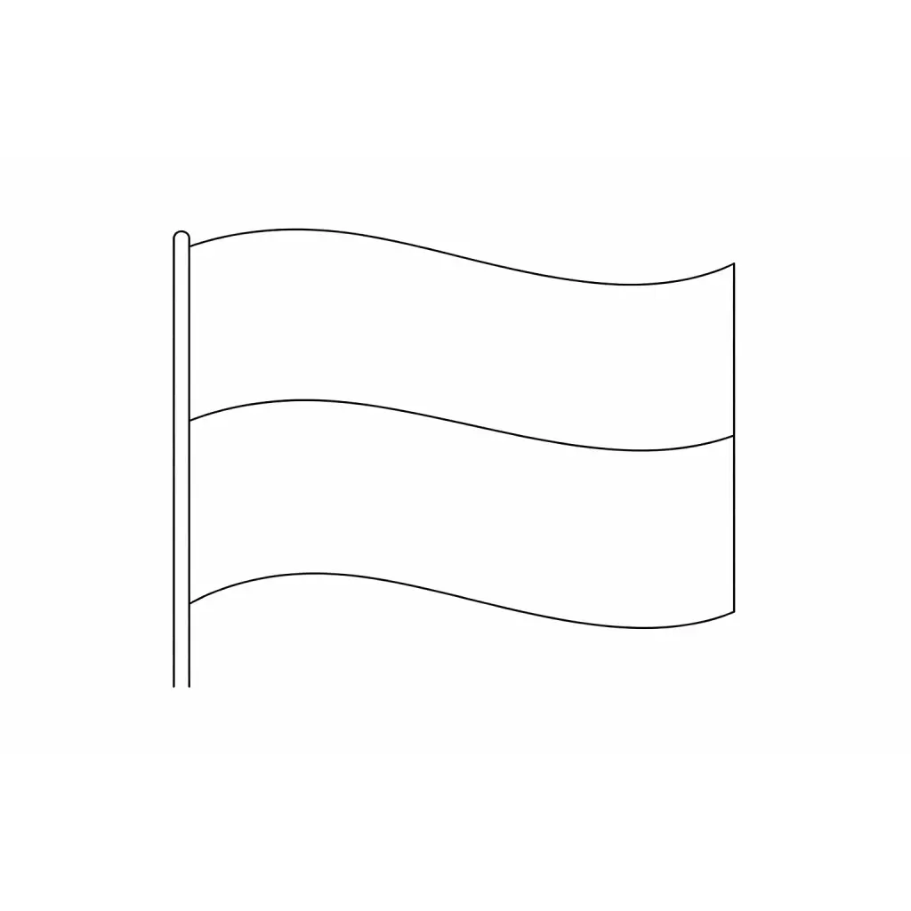 דף צביעה של דגל אוקראינה להדפסה