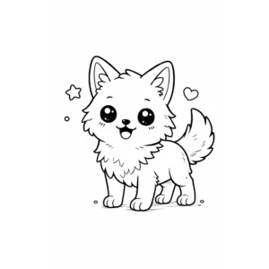 דף צביעה של זאב מתוק להדפסה