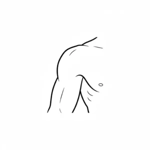 דף צביעה של כתף וזרוע עליונה להדפסה