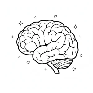 דף צביעה של מח להדפסה