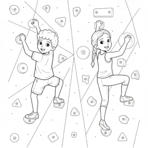 דף צביעה של על קיר טיפוס להדפסה