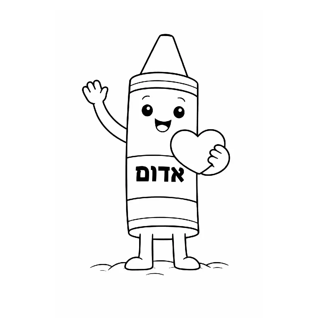 דף צביעה של צבע פנדה אדום להדפסה