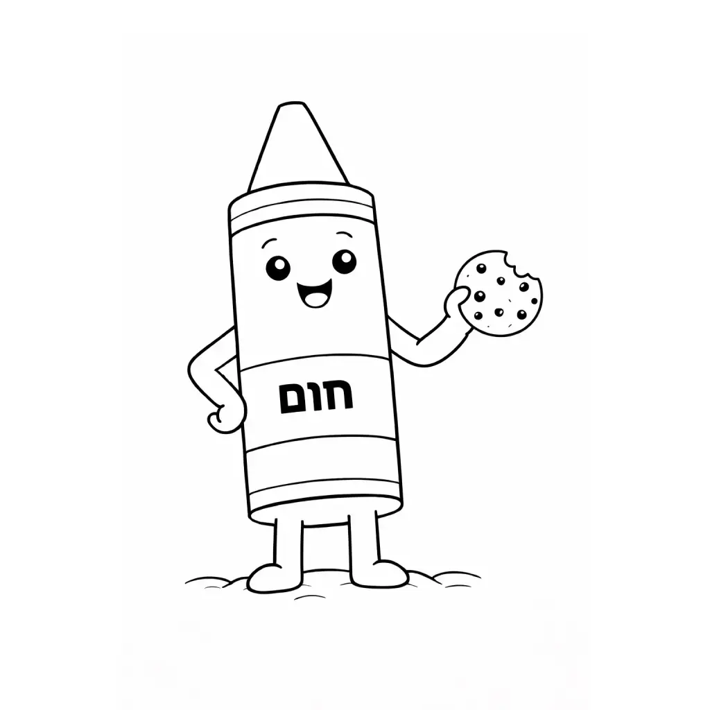 דף צביעה של צבע פנדה חום להדפסה