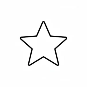 דף צביעה של צורת כוכב להדפסה