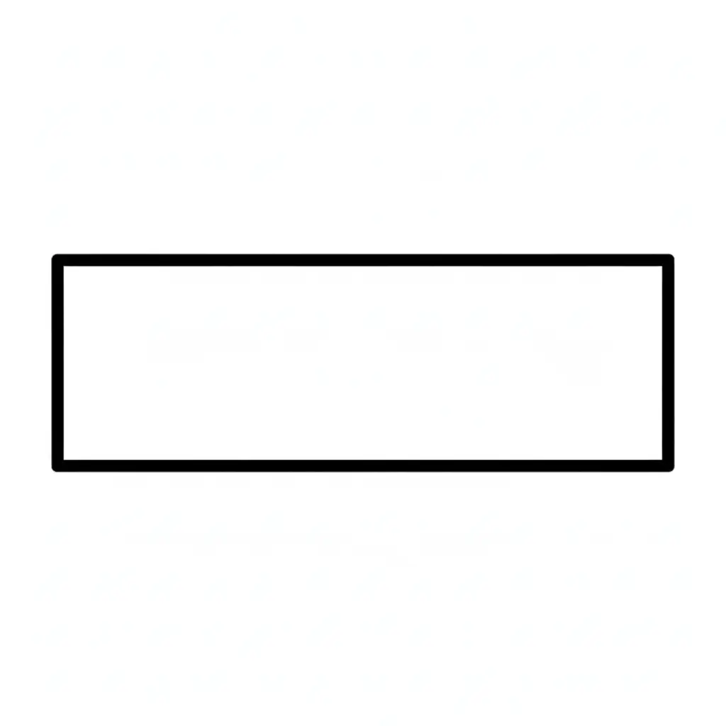 דף צביעה של צורת מלבן להדפסה