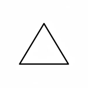 דף צביעה של צורת משולש להדפסה