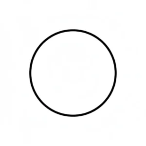 דף צביעה של צורת עיגול להדפסה