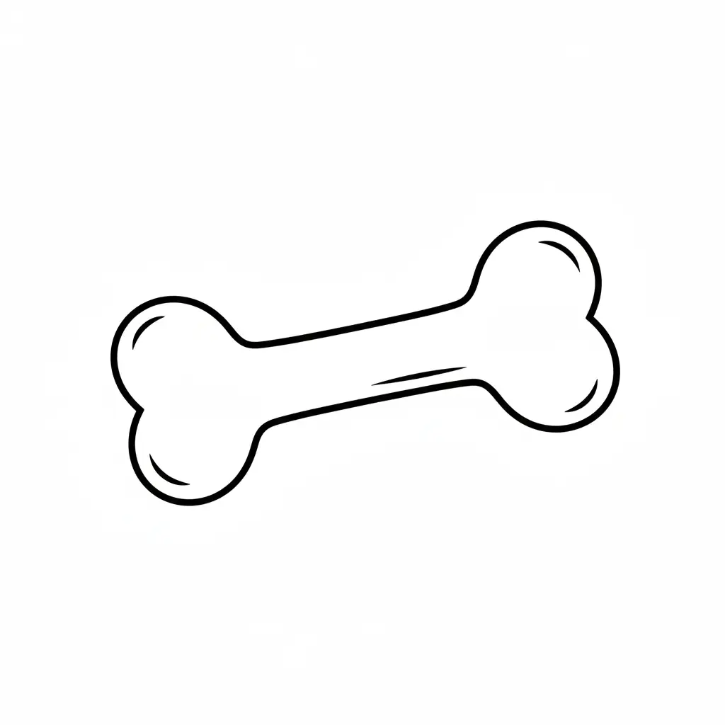 דף צביעה של צורת עצם להדפסה