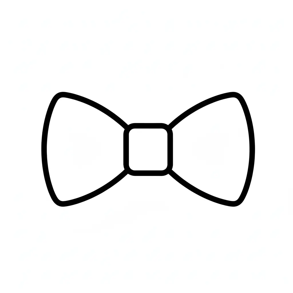 דף צביעה של צורת פפיון להדפסה