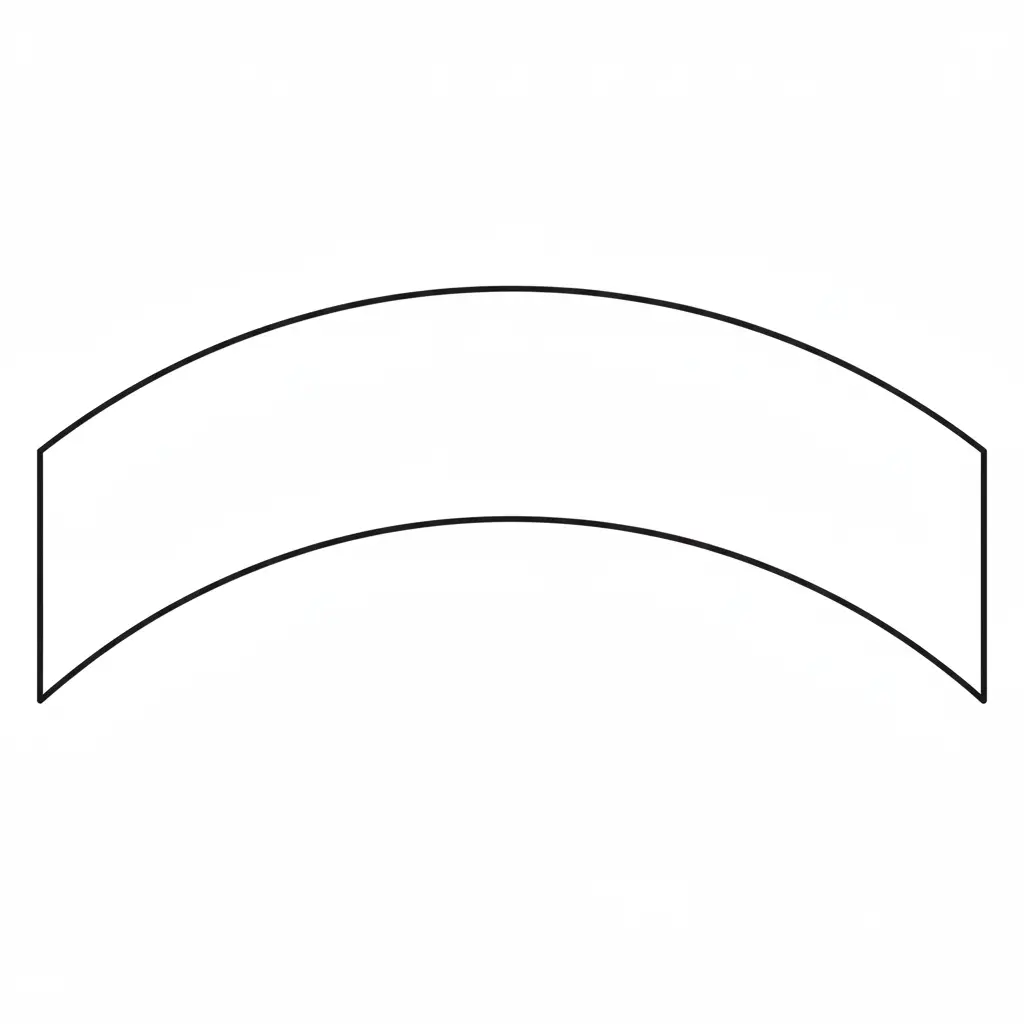 דף צביעה של צורת קשת להדפסה