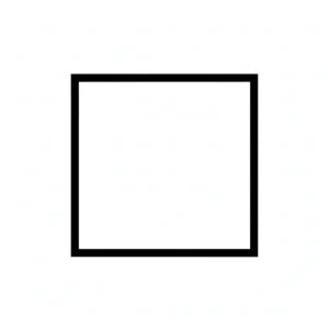 דף צביעה של צורת ריבוע להדפסה