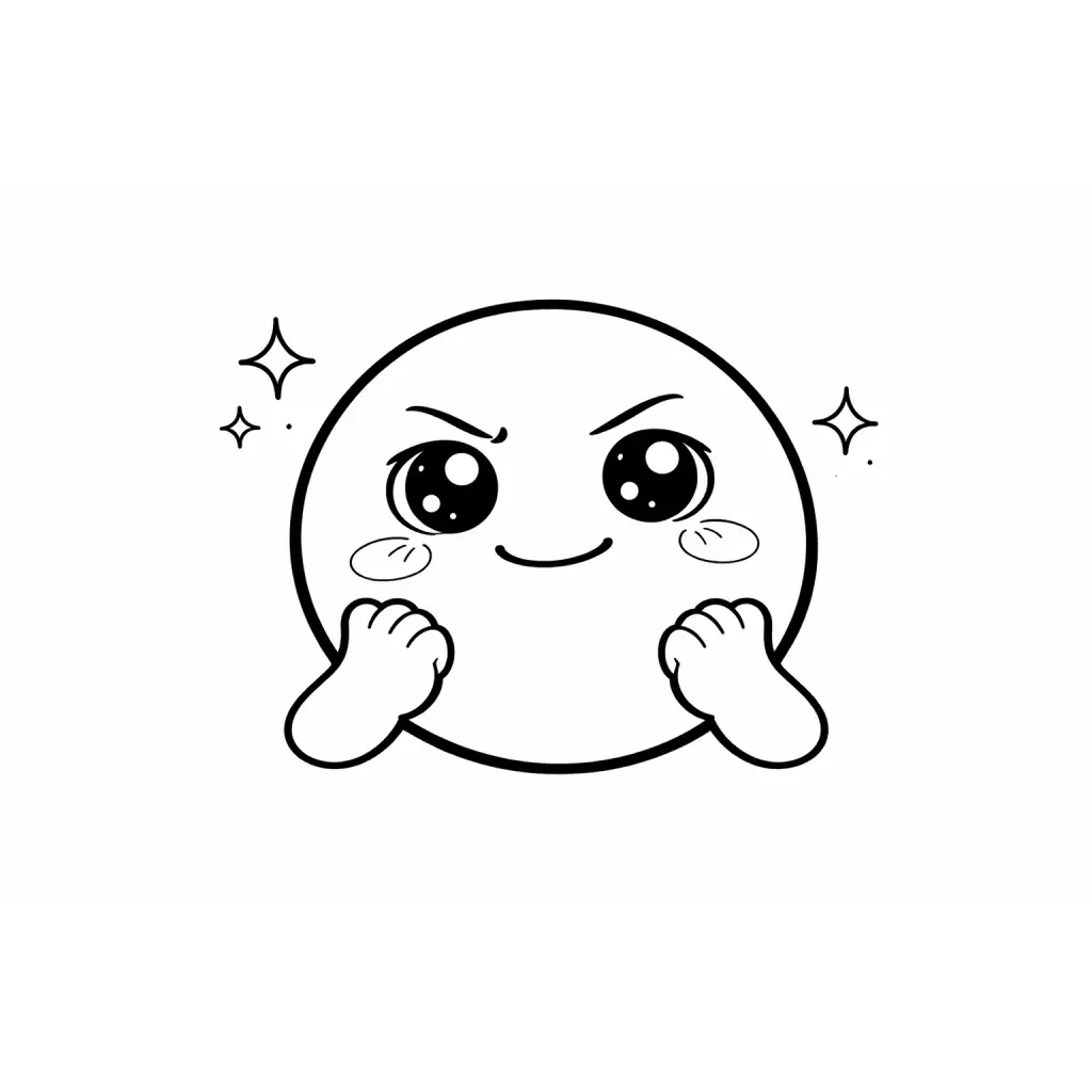 דף צביעה של רגש גאה להדפסה