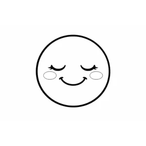 דף צביעה של רגש רגוע להדפסה