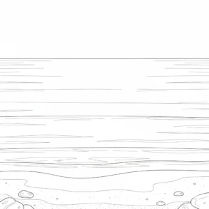 דף יצירה של ים להדבקת סירות להדפסה