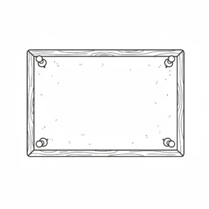 דף יצירה של לוח להדבקת מודעות להדפסה