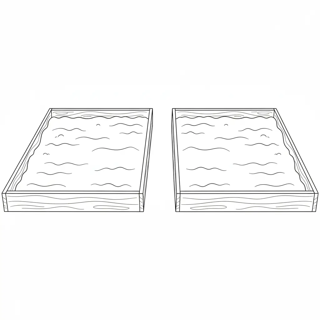 דף יצירה של ערוגה להדבקת ירקות להדפסה