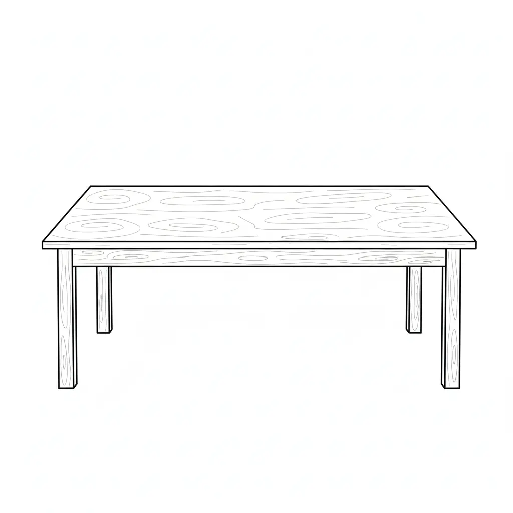 דף יצירה של שולחן אוכל להדבקת מאכלים להדפסה