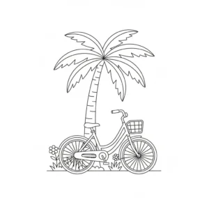 דף צביעה של אופניים עירוניים בישראל להדפסה