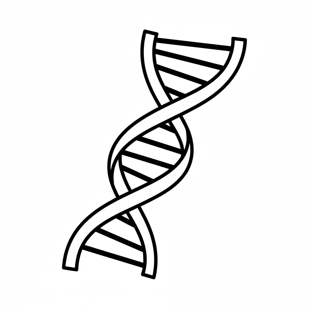 דף צביעה של די אן איי להדפסה