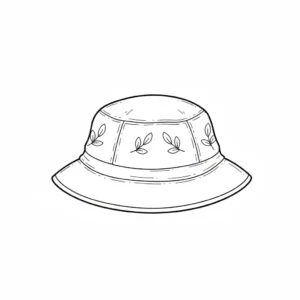 דף צביעה של כובע טמבל להדפסה