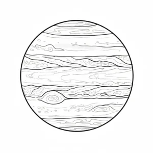 דף צביעה של כוכב צדק להדפסה