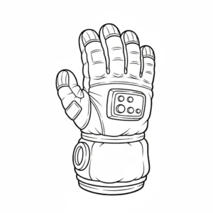 דף צביעה של ככפת אסטרונאוט להדפסה