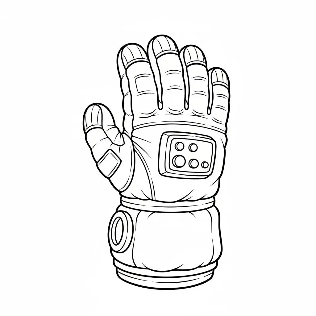 דף צביעה של ככפת אסטרונאוט להדפסה