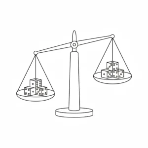 דף צביעה של מאזניים להדפסה