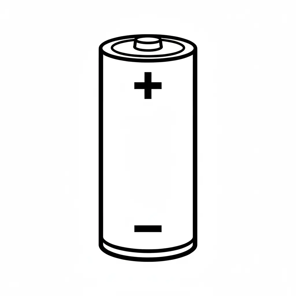 דף צביעה של סוללה להדפסה