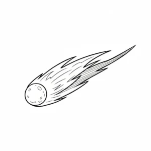 דף צביעה של שביט להדפסה