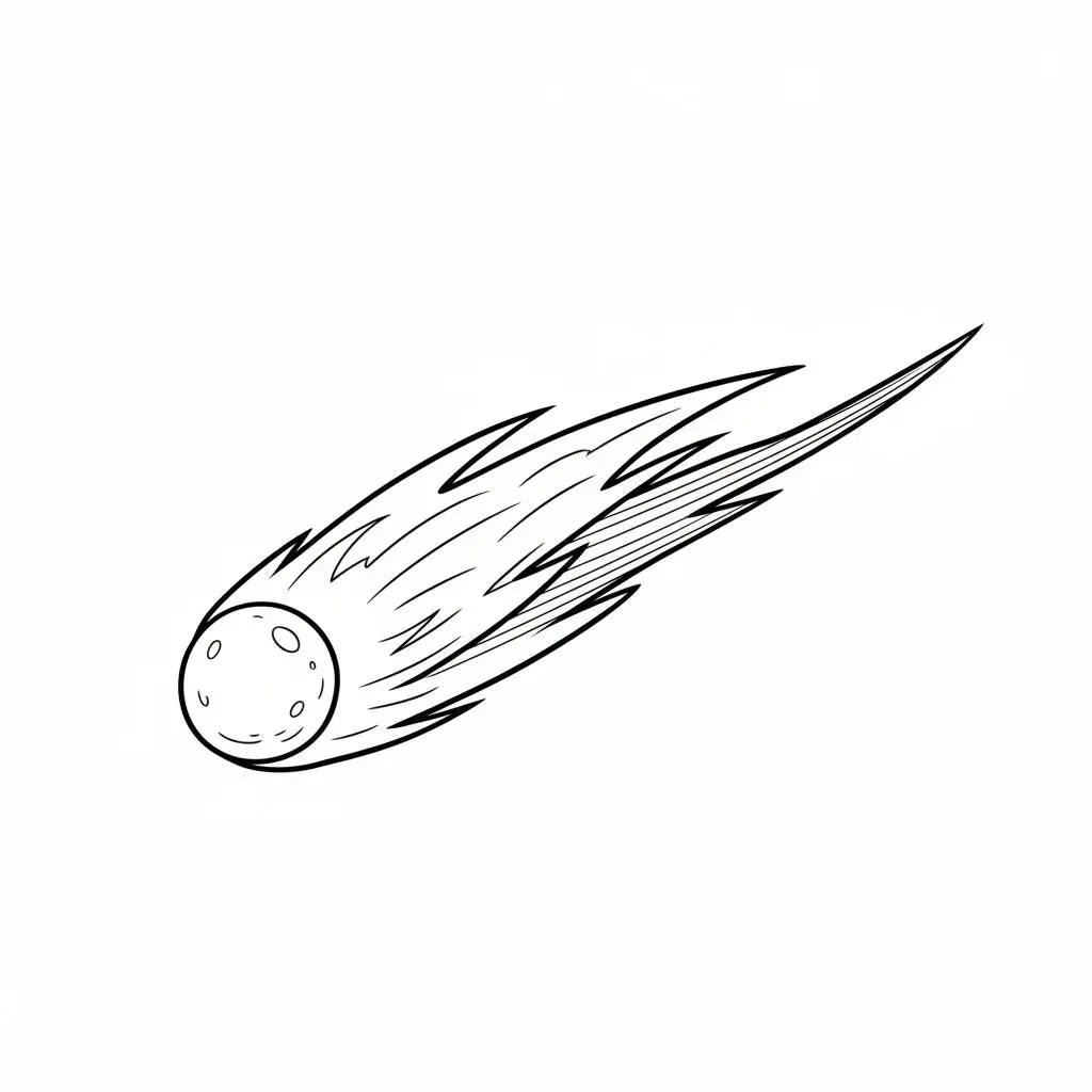 דף צביעה של שביט להדפסה