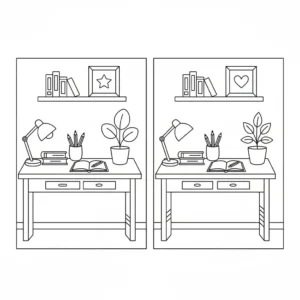 מצא את ההבדלים שיעורים 5 הבדלים להדפסה