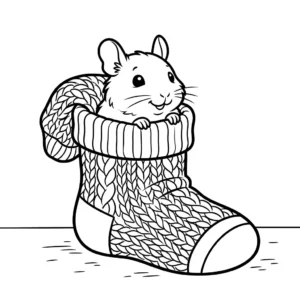 דף צביעה של דגו בתוך גרב גדולה להדפסה