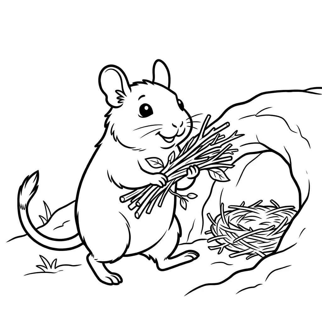 דף צביעה של דגו מכין את המיטה להדפסה